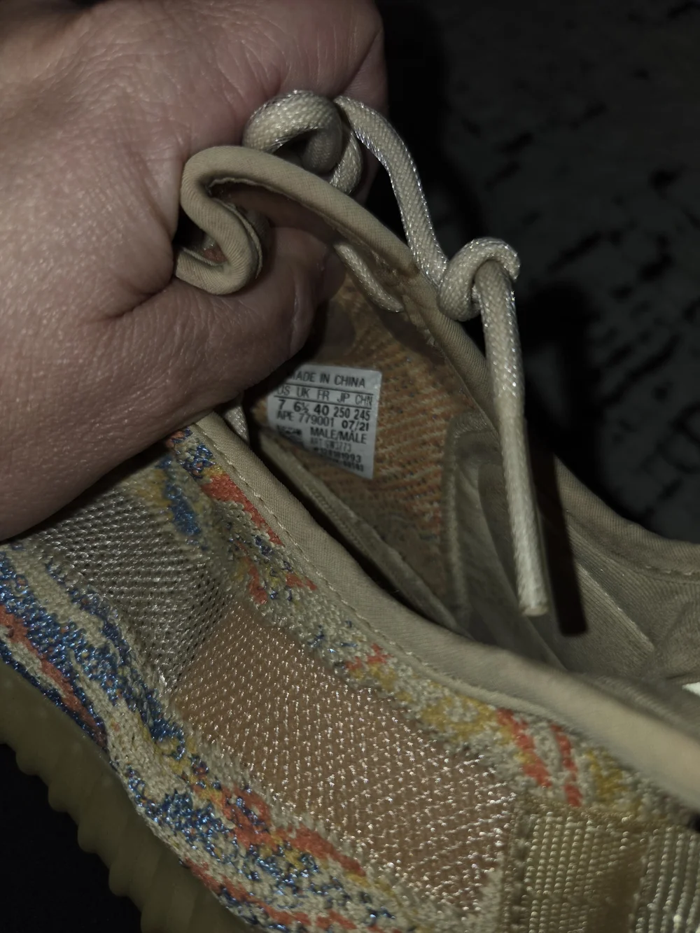 Adidas Yeezy Boost 350 Boost V2 Low MX Oat Mens Size 7 Multi-colored